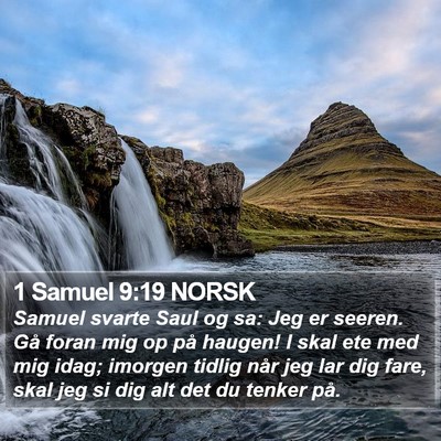 1 Samuel 9:19 NORSK Bible Verse Image