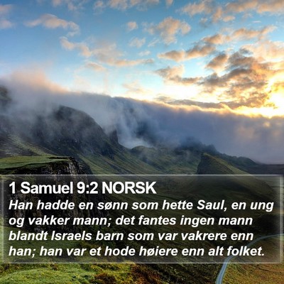 1 Samuel 9:2 NORSK Bible Verse Image