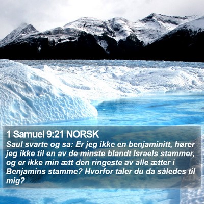 1 Samuel 9:21 NORSK Bible Verse Image