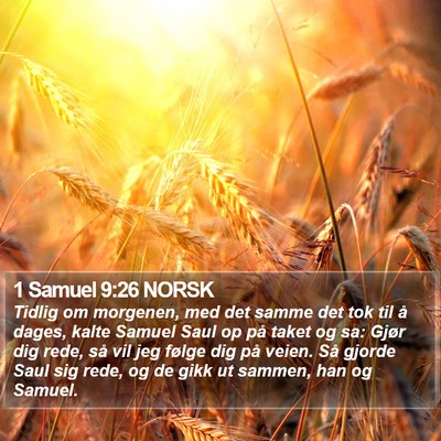 1 Samuel 9:26 NORSK Bible Verse Image