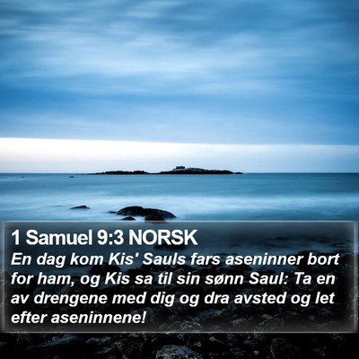 1 Samuel 9:3 NORSK Bible Verse Image