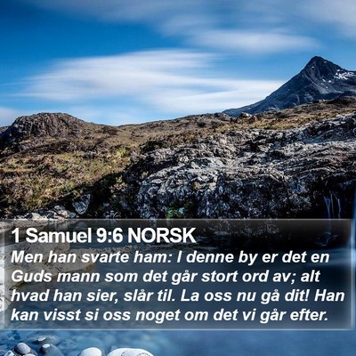 1 Samuel 9:6 NORSK Bible Verse Image