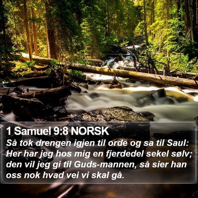 1 Samuel 9:8 NORSK Bible Verse Image