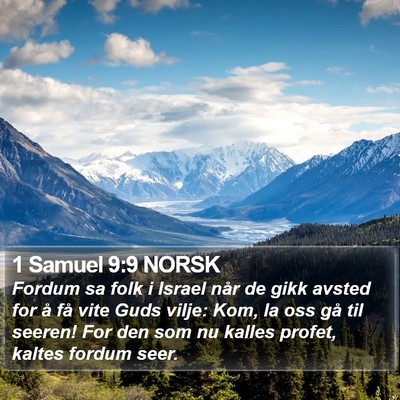 1 Samuel 9:9 NORSK Bible Verse Image