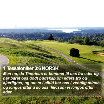 1 Tessaloniker 3:6 NORSK Bible Verse Image