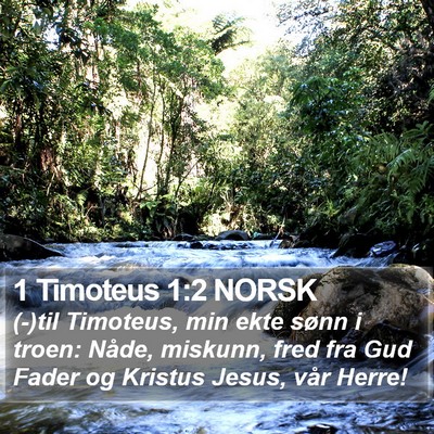 1 Timoteus 1:2 NORSK Bible Verse Image