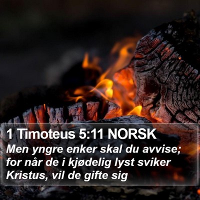 1 Timoteus 5:11 NORSK Bible Verse Image