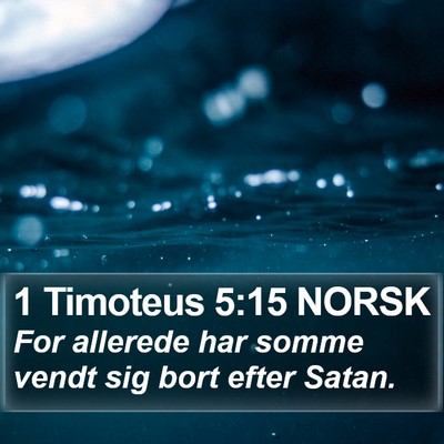1 Timoteus 5:15 NORSK Bible Verse Image