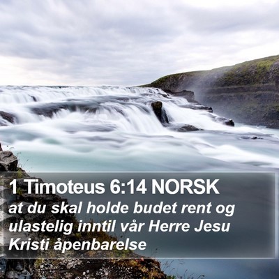 1 Timoteus 6:14 NORSK Bible Verse Image