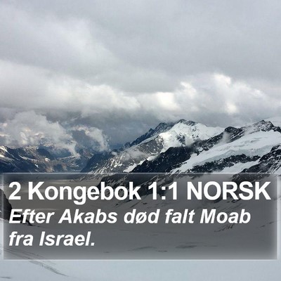 2 Kongebok 1:1 NORSK Bible Verse Image