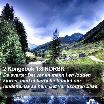 2 Kongebok 1:8 NORSK Bible Verse Image