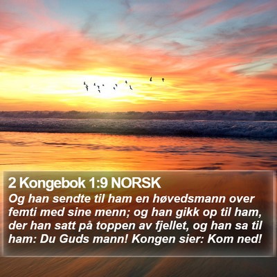 2 Kongebok 1:9 NORSK Bible Verse Image
