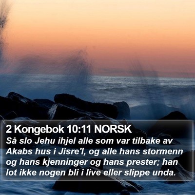 2 Kongebok 10:11 NORSK Bible Verse Image