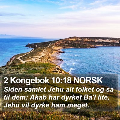2 Kongebok 10:18 NORSK Bible Verse Image