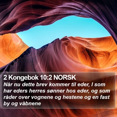 2 Kongebok 10:2 NORSK Bible Verse Image