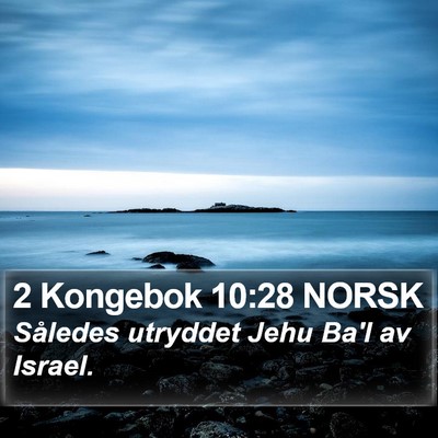 2 Kongebok 10:28 NORSK Bible Verse Image