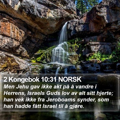 2 Kongebok 10:31 NORSK Bible Verse Image