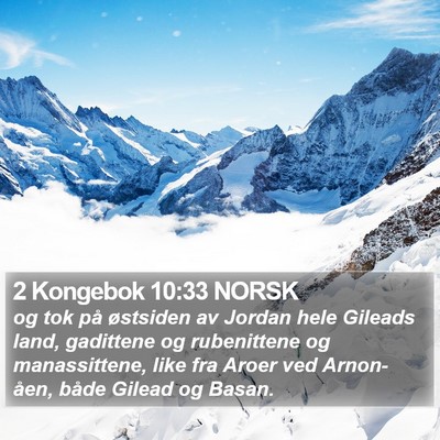 2 Kongebok 10:33 NORSK Bible Verse Image