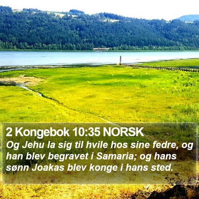 2 Kongebok 10:35 NORSK Bible Verse Image