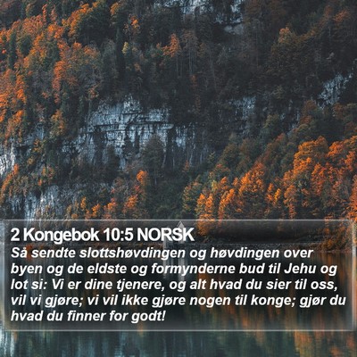 2 Kongebok 10:5 NORSK Bible Verse Image