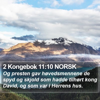 2 Kongebok 11:10 NORSK Bible Verse Image
