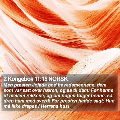 2 Kongebok 11:15 NORSK Bible Verse Image