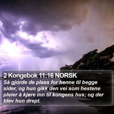 2 Kongebok 11:16 NORSK Bible Verse Image