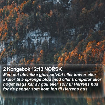 2 Kongebok 12:13 NORSK Bible Verse Image