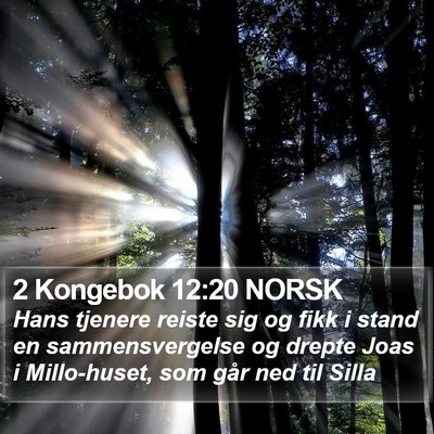 2 Kongebok 12:20 NORSK Bible Verse Image