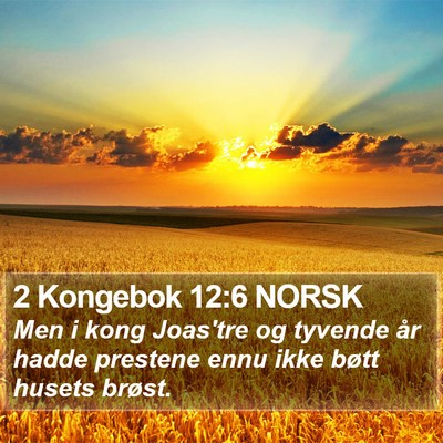 2 Kongebok 12:6 NORSK Bible Verse Image