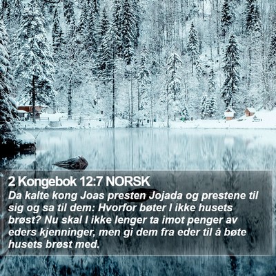 2 Kongebok 12:7 NORSK Bible Verse Image