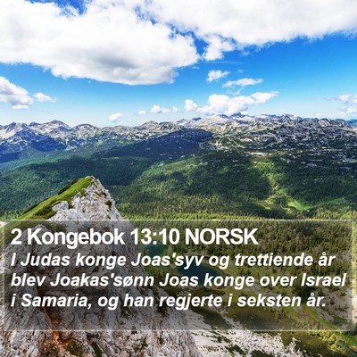 2 Kongebok 13:10 NORSK Bible Verse Image
