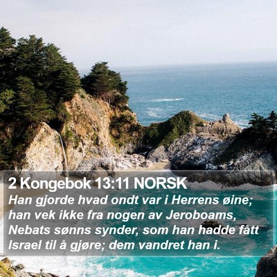 2 Kongebok 13:11 NORSK Bible Verse Image