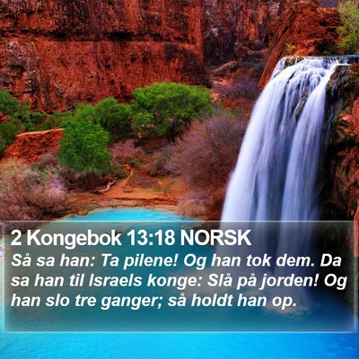 2 Kongebok 13:18 NORSK Bible Verse Image