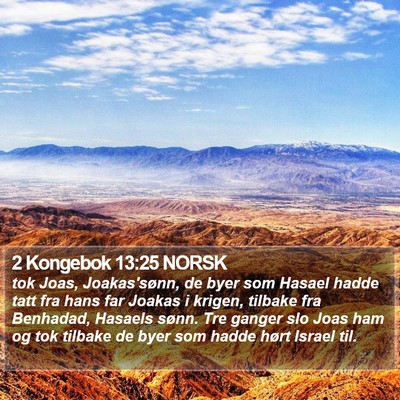 2 Kongebok 13:25 NORSK Bible Verse Image