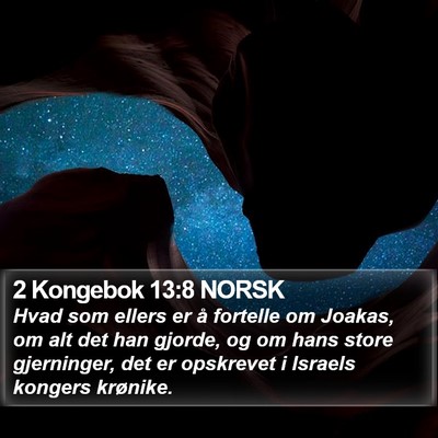 2 Kongebok 13:8 NORSK Bible Verse Image