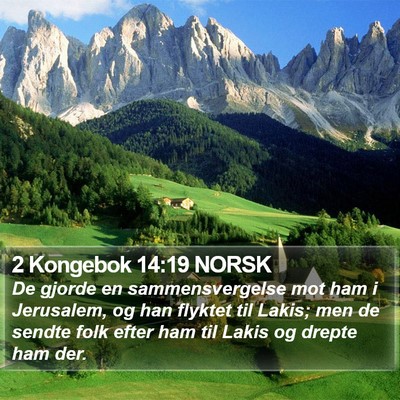 2 Kongebok 14:19 NORSK Bible Verse Image