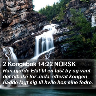2 Kongebok 14:22 NORSK Bible Verse Image