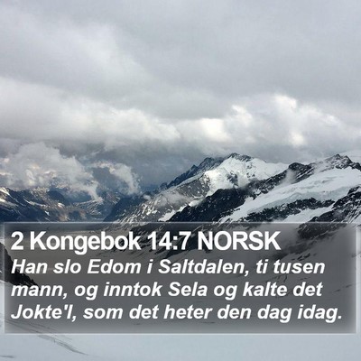 2 Kongebok 14:7 NORSK Bible Verse Image