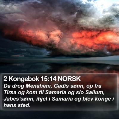 2 Kongebok 15:14 NORSK Bible Verse Image