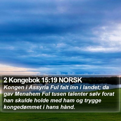 2 Kongebok 15:19 NORSK Bible Verse Image