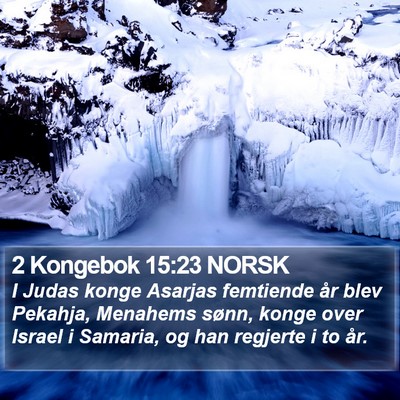 2 Kongebok 15:23 NORSK Bible Verse Image