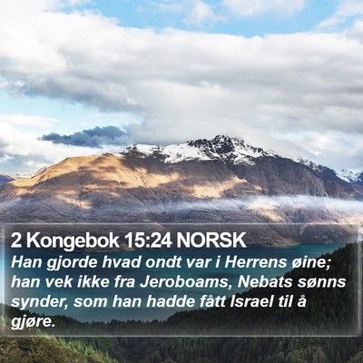 2 Kongebok 15:24 NORSK Bible Verse Image