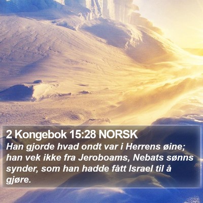 2 Kongebok 15:28 NORSK Bible Verse Image
