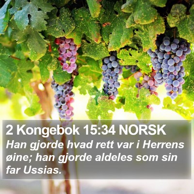 2 Kongebok 15:34 NORSK Bible Verse Image