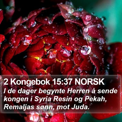 2 Kongebok 15:37 NORSK Bible Verse Image
