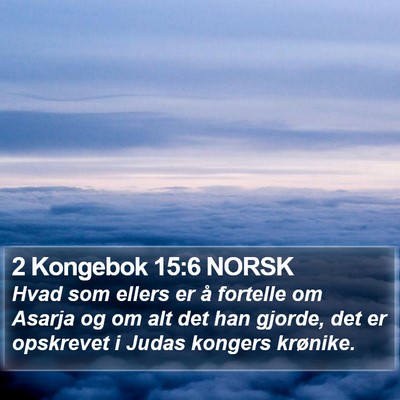 2 Kongebok 15:6 NORSK Bible Verse Image