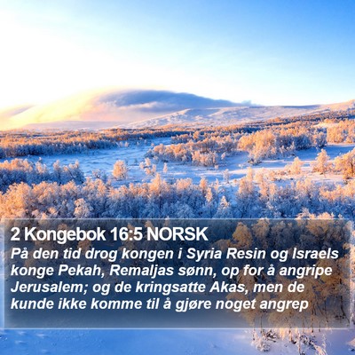 2 Kongebok 16:5 NORSK Bible Verse Image