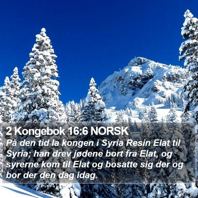 2 Kongebok 16:6 NORSK Bible Verse Image