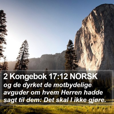 2 Kongebok 17:12 NORSK Bible Verse Image